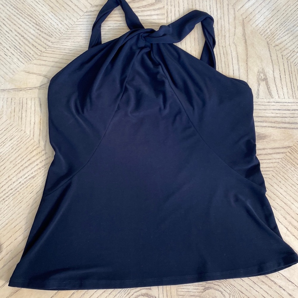 Dressy Black Halter Style Top